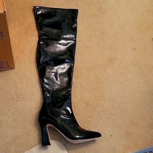 Black Pate Tall boots